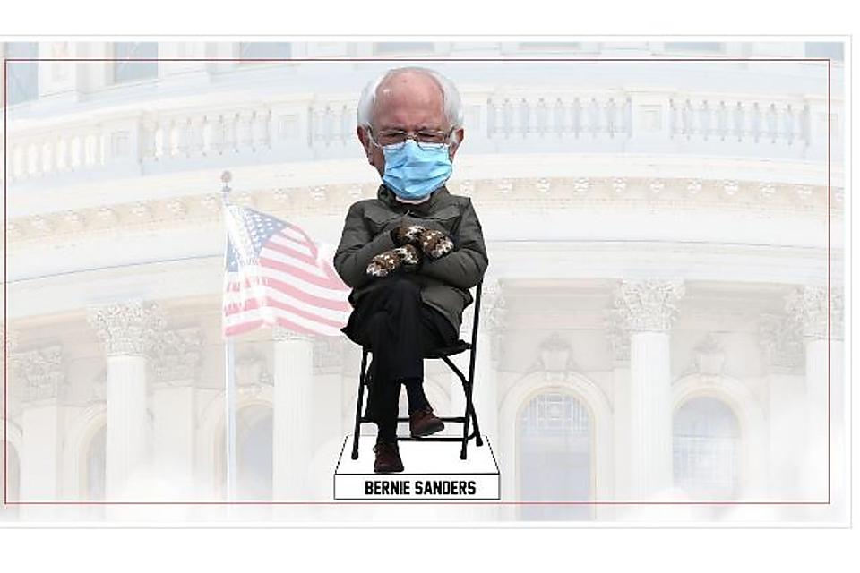 Bernie Sanders Inauguration Day Bobblehead The Senator And His Inauguration Mittens Are Now A 