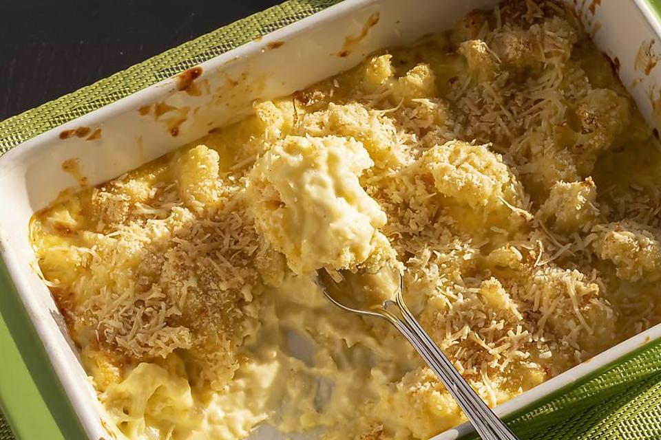 Fantastic 5-Ingredient Cauliflower Casserole Recipe With Parmesan Cream Sauce