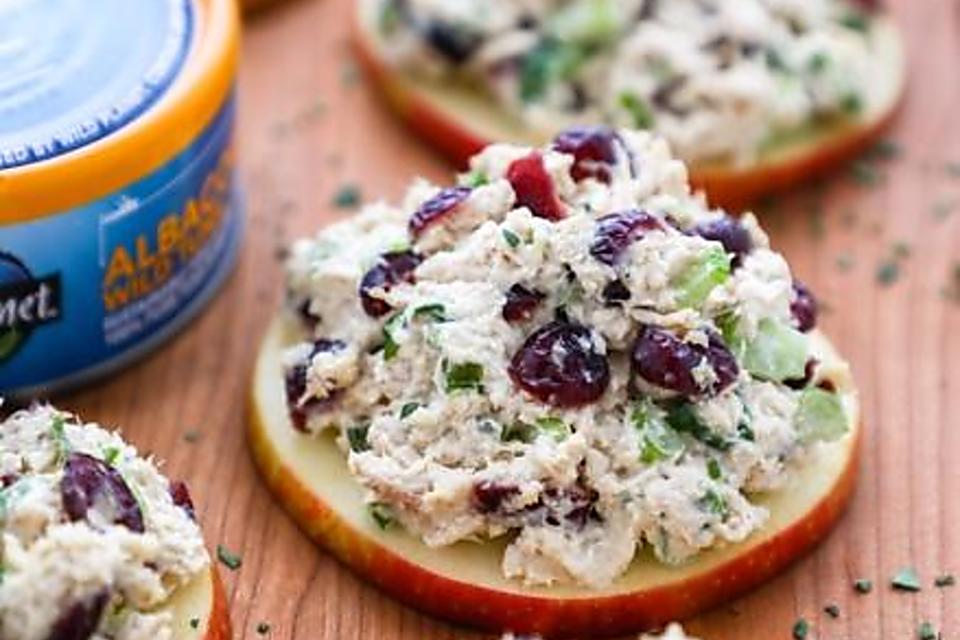 Healthy Tuna Salad with Apple, Veggies, and Cranberries - Our Sweetly  Spiced Life