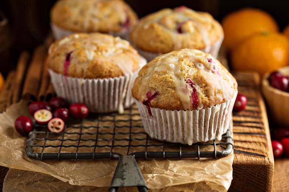 Easy Cranberry Orange Muffins Recipe With a Sweet Orange Glaze