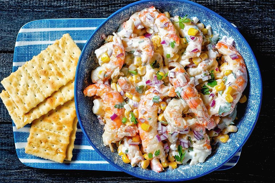 Colorful & Creamy Shrimp Salad Recipe: You Won't Be Able to Stop Eating It