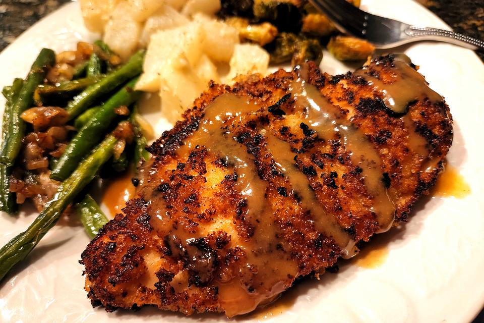 Crispy Honey Mustard Chicken Recipe Is a 4-Ingredient Dinner Homerun