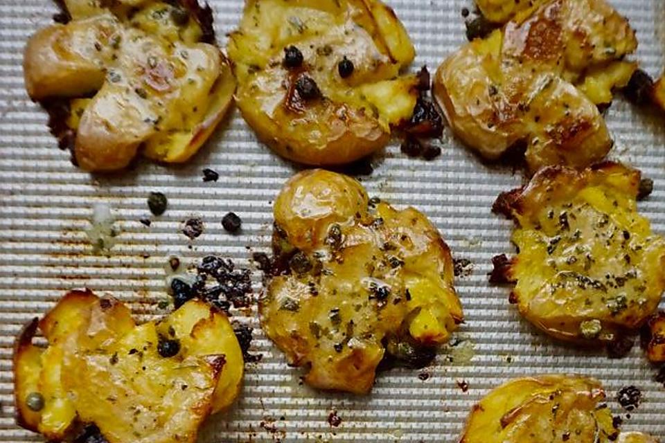 Crispy Smashed Potatoes Recipe