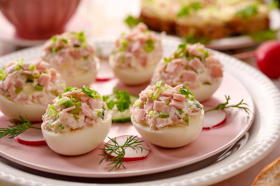 Easy 5-Ingredient Ham Deviled Eggs Recipe for Leftover Holiday Ham