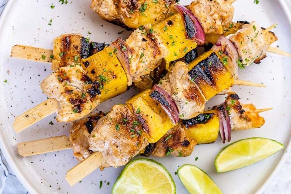 Grilled Mango & Chicken Kebabs Recipe Makes Dinner Feel Like a Party