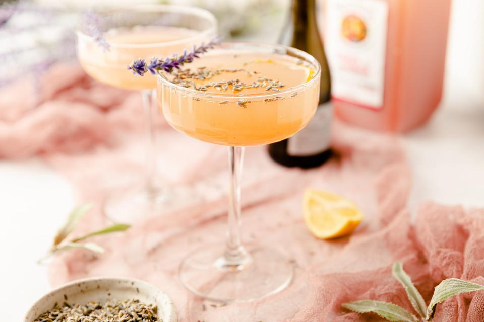 Don't Wait for a Special Occasion to Make This ​Refreshing Lavender Guava Lemonade Mimosa Recipe