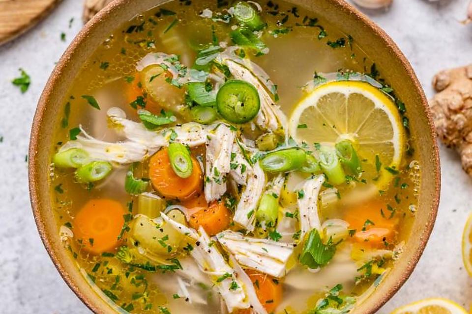 Lemon Ginger Chicken Soup - Simply Whisked