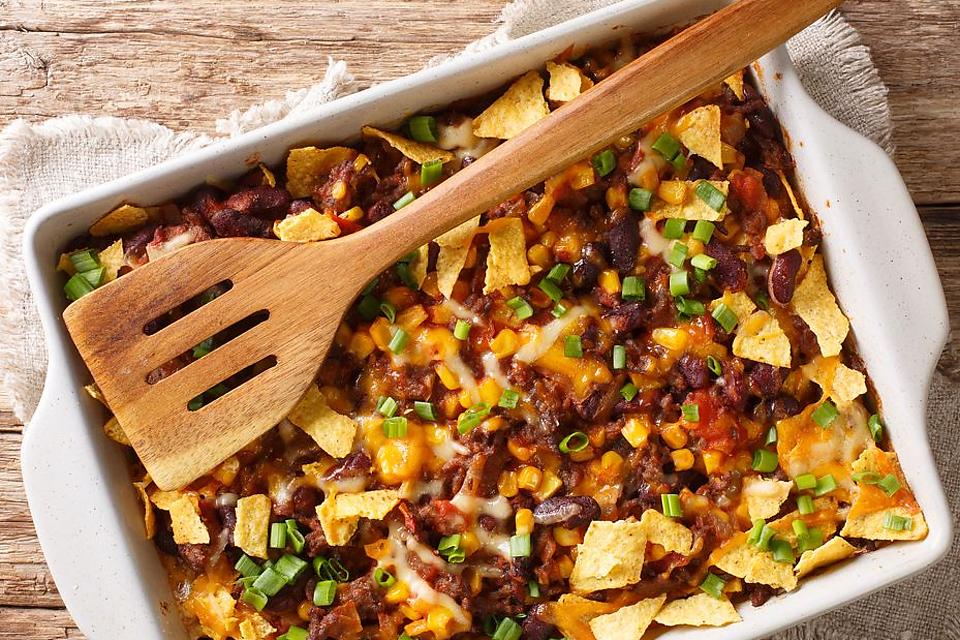 Mexican Ground Beef Casserole Recipe With Tortilla Chips: A Cheesy 30 ...