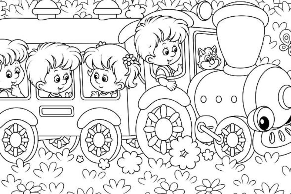 kids coloring clipart