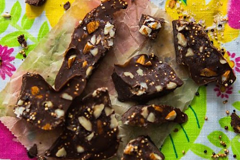 Popped Quinoa Almond Bark Candy Recipe: You Won't Believe This Wholesome Candy Recipe Is Vegan