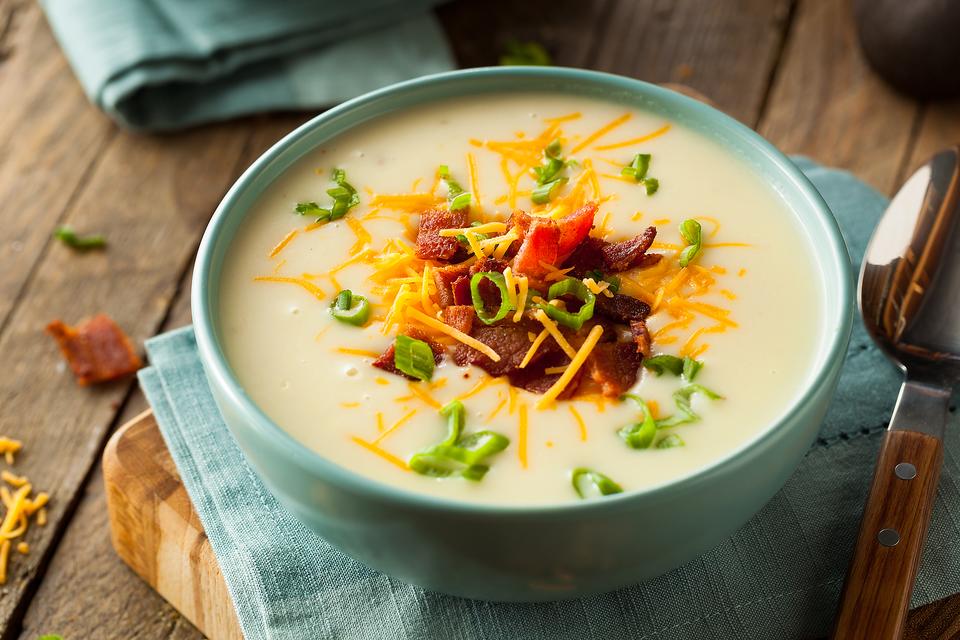 20-Minute Cheesy Baked Potato Soup (with Sour Cream) - Parade