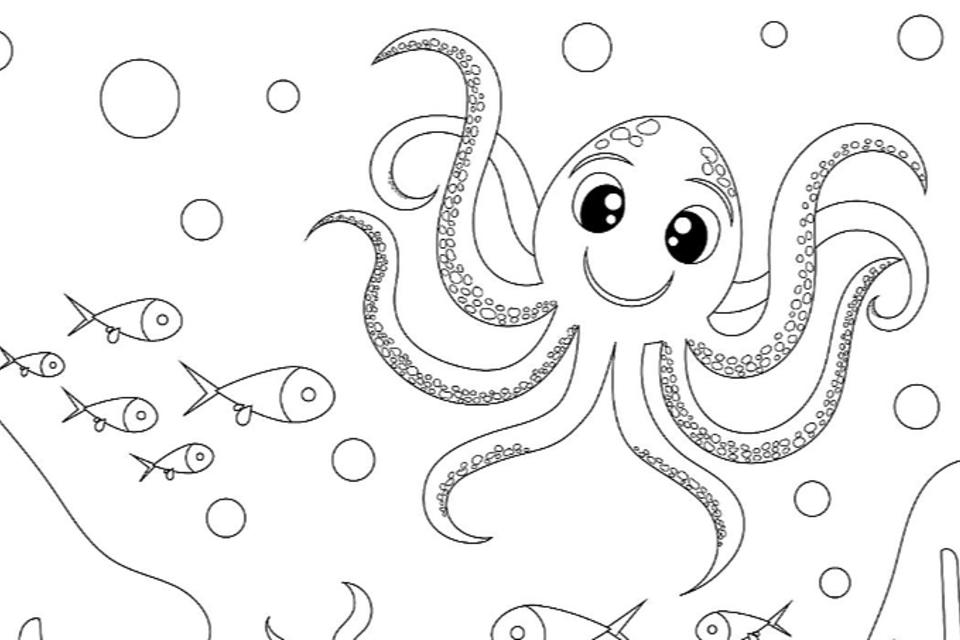 Printable Coloring Pages Of A Fish