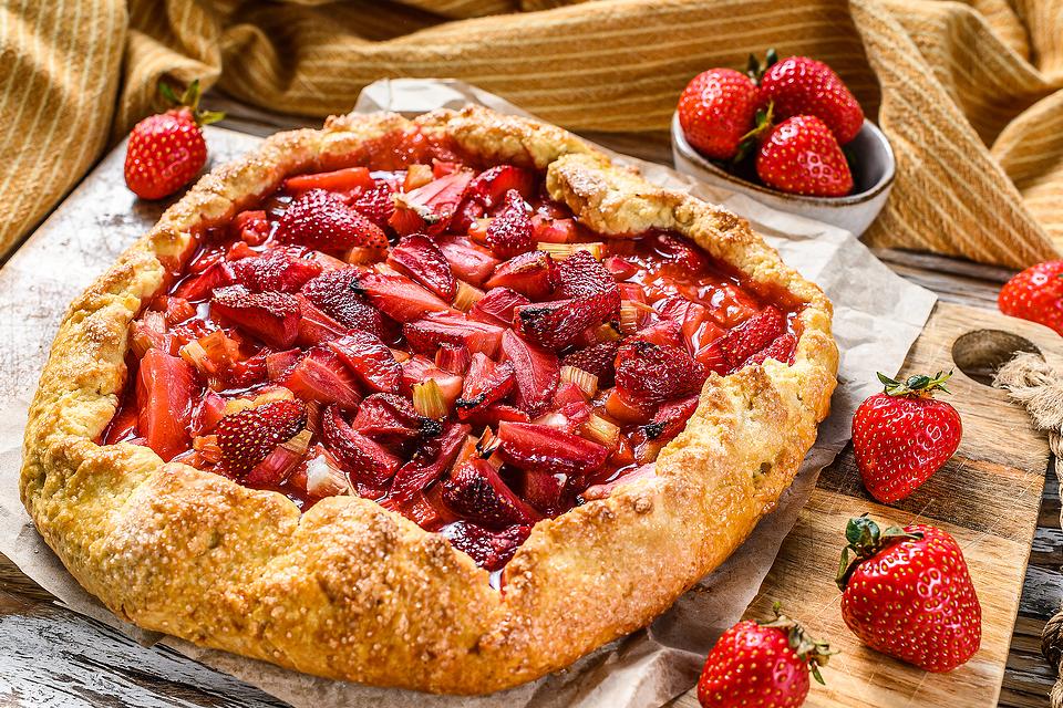 Easy Strawberry Rhubarb Galette Recipe Is How to Celebrate the Season