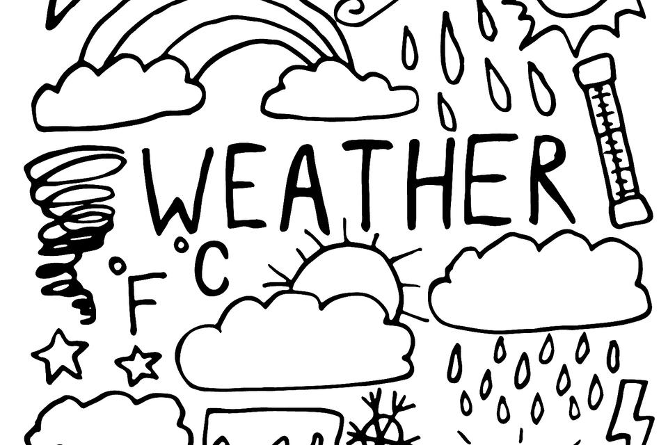 Types Of Weather Coloring Pages