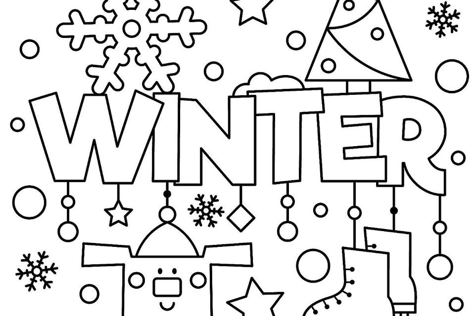 Winter Coloring Pages By Number Coloring Pages