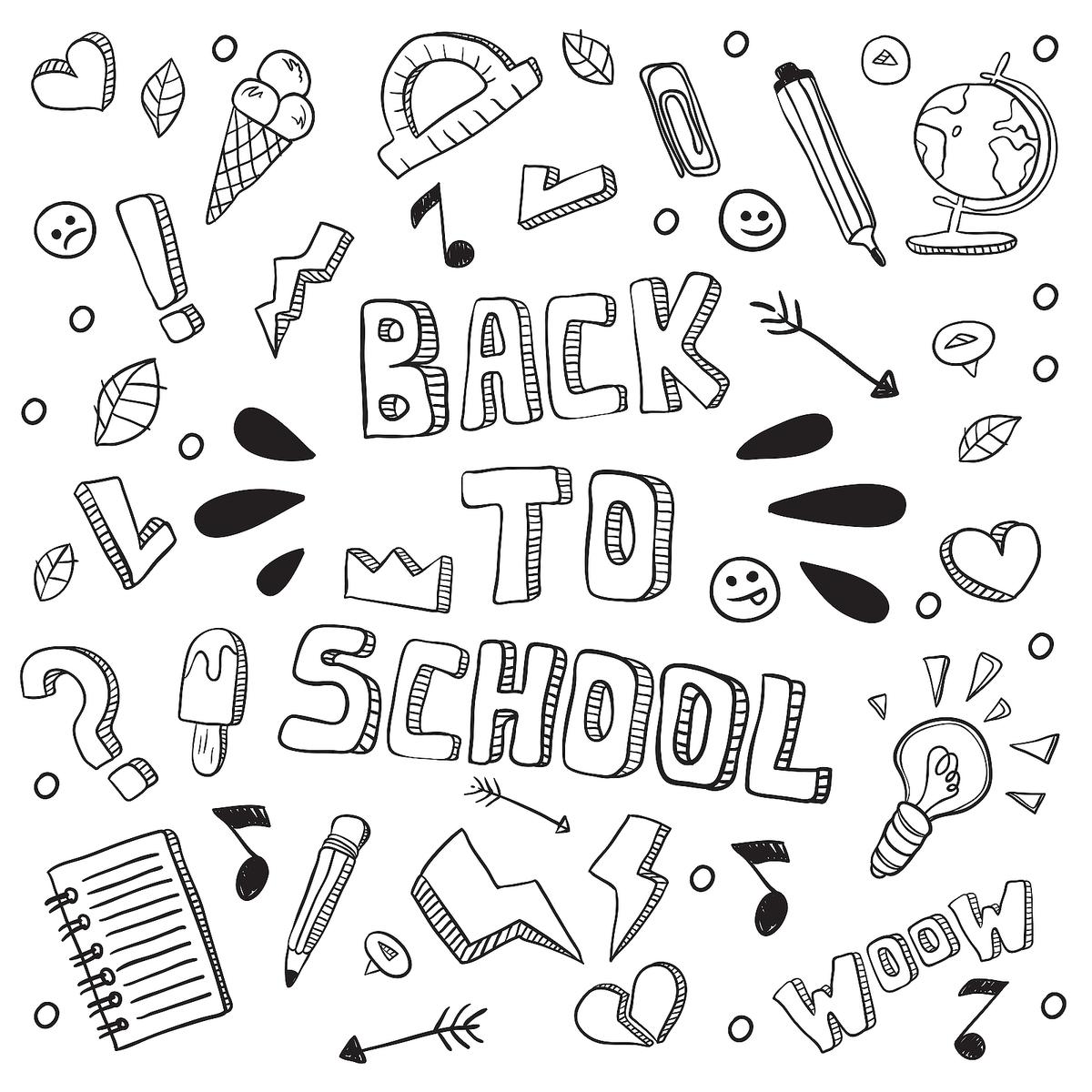 back to school printable coloring pages