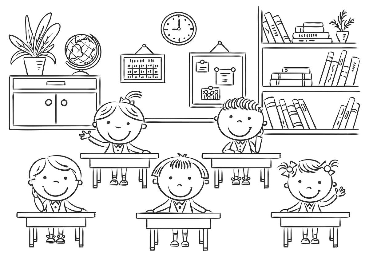 classroom coloring pages