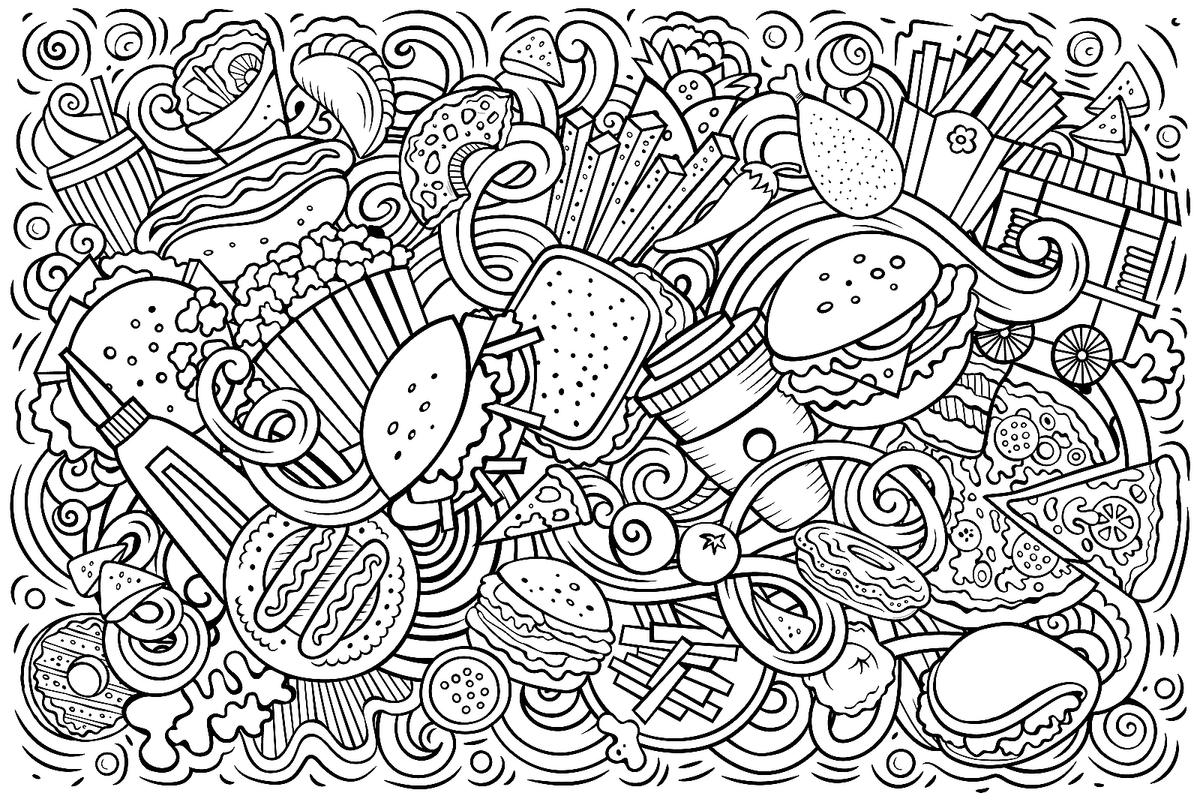 Free Printable Food Coloring Pages PRINTABLE TEMPLATES