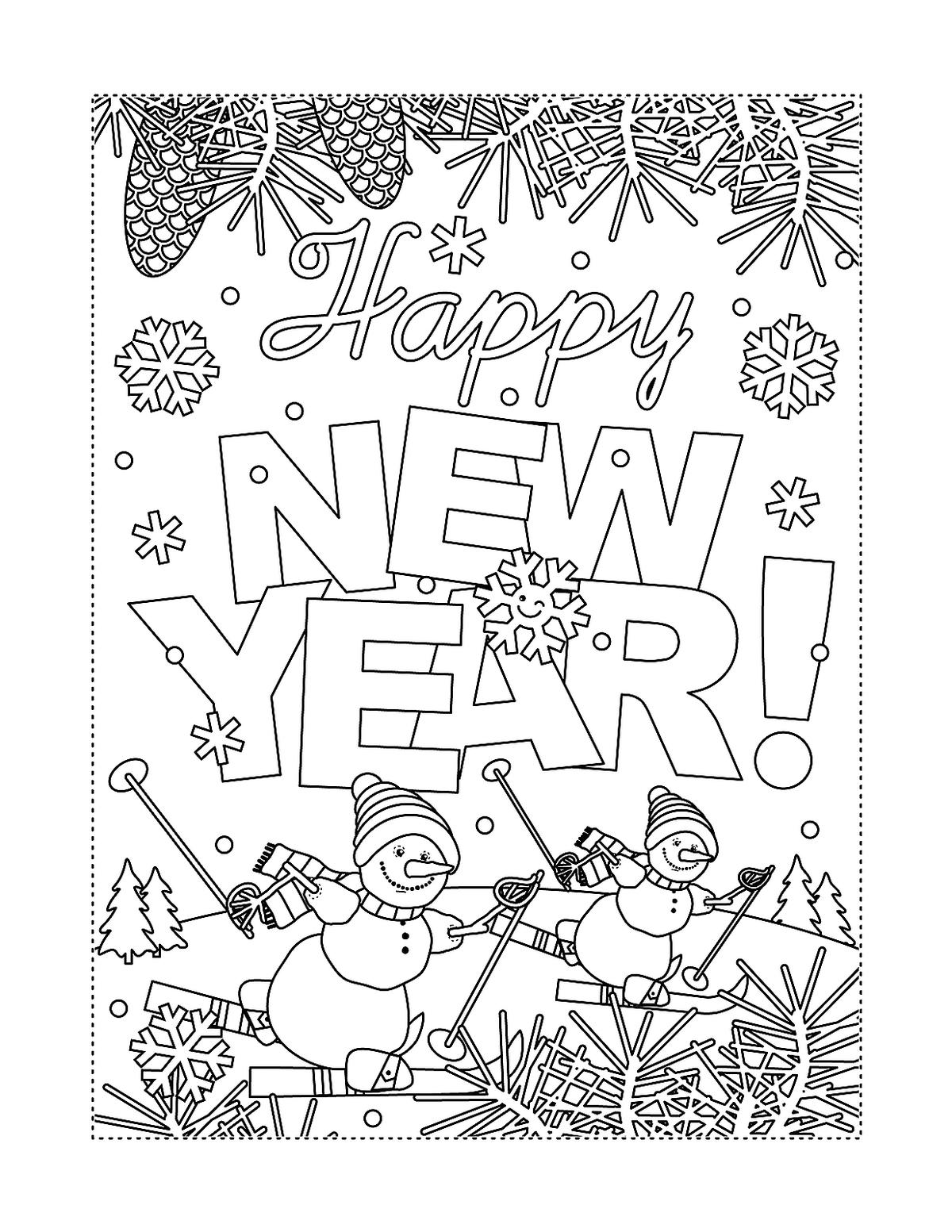 January Free Coloring Pages