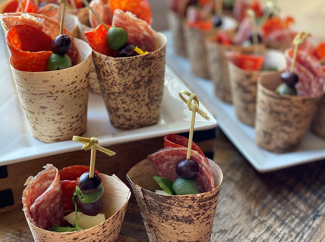 Party snack cups  Party snacks, Snack cups, Individual appetizers