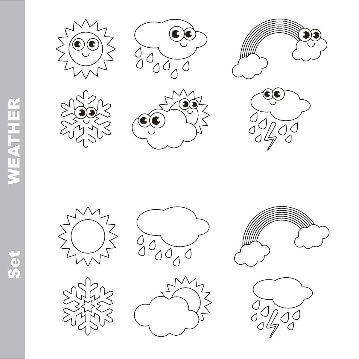Types Of Weather Coloring Pages Coloring Pages